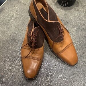 Mercanti Fiorentini Two-Tone Leather Oxfords